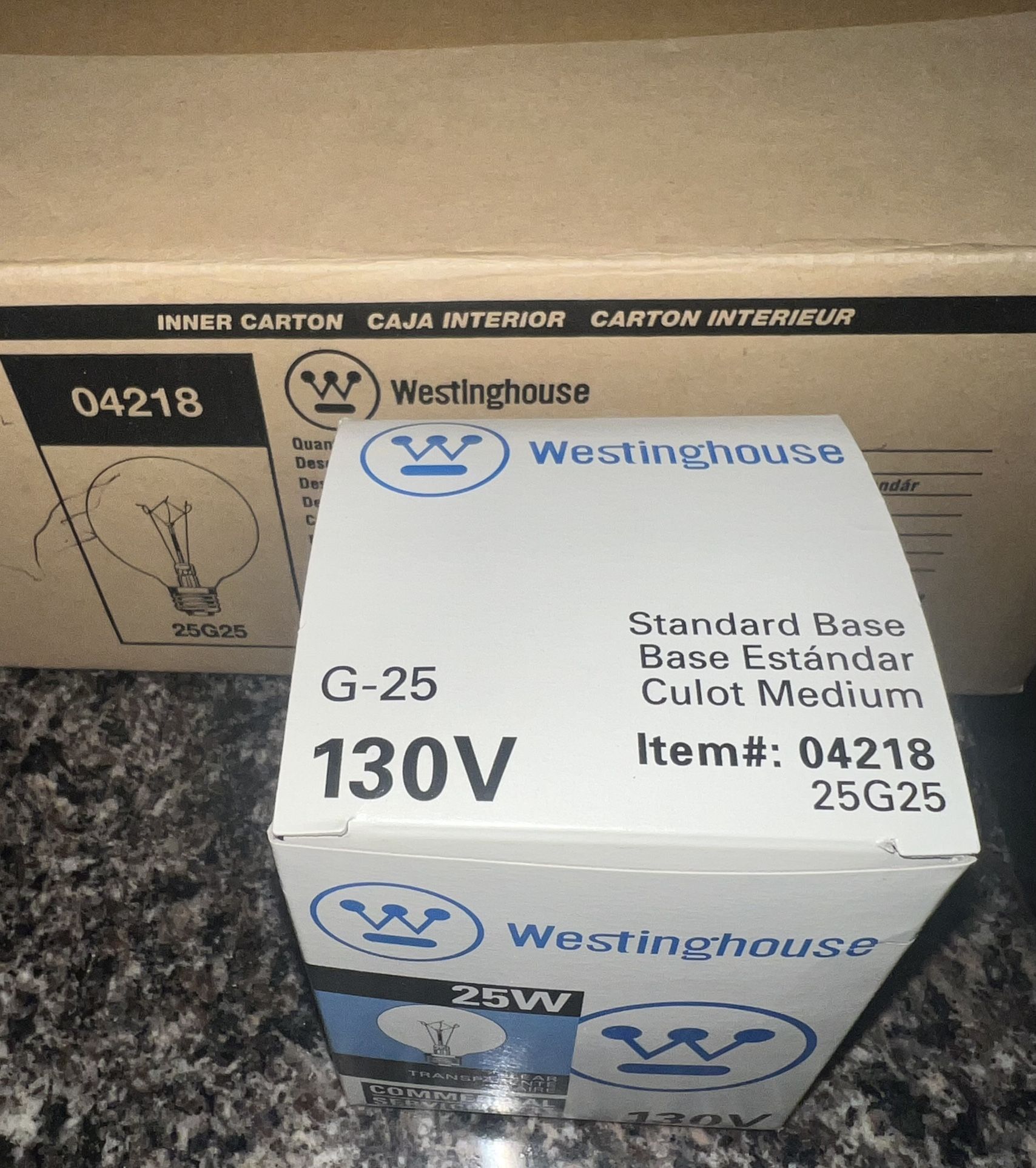 Westinghouse 04218 25w Clear Globe Bulb - photo 2