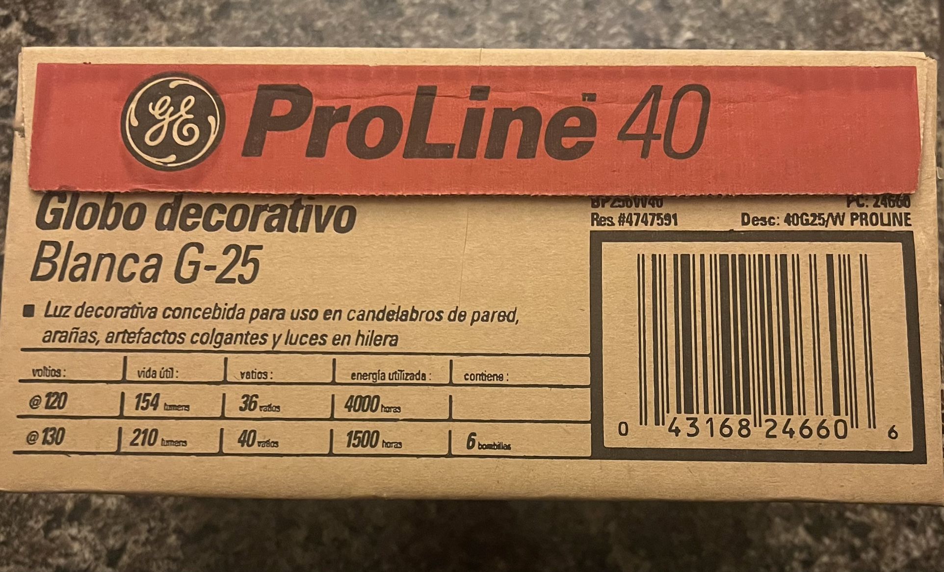 GE ProLine 40 Decorative Globe Bulbs (Box of 6) - photo 4