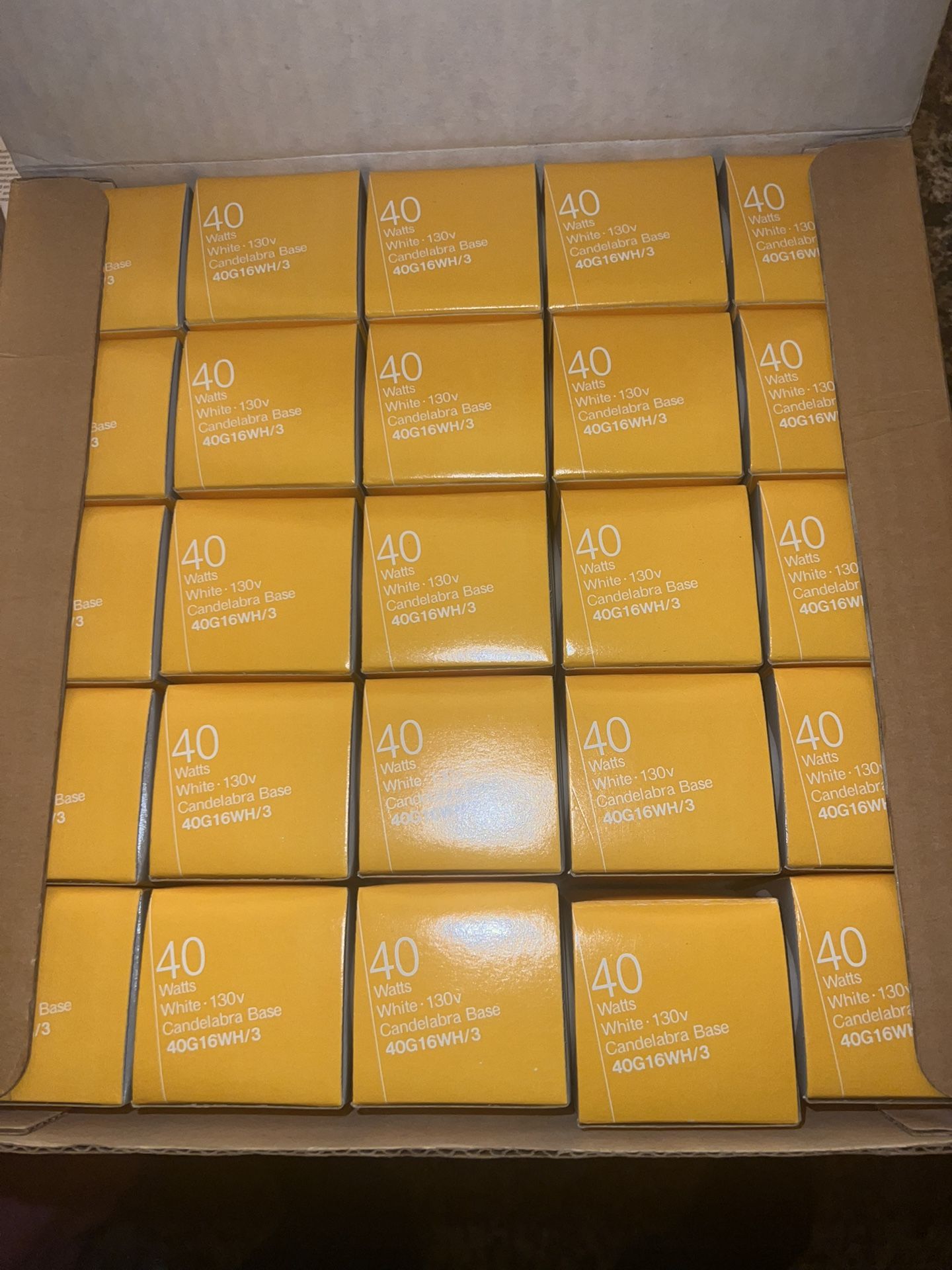 25-40W Candelabra Base Light Bulbs (40G 16WH/3)