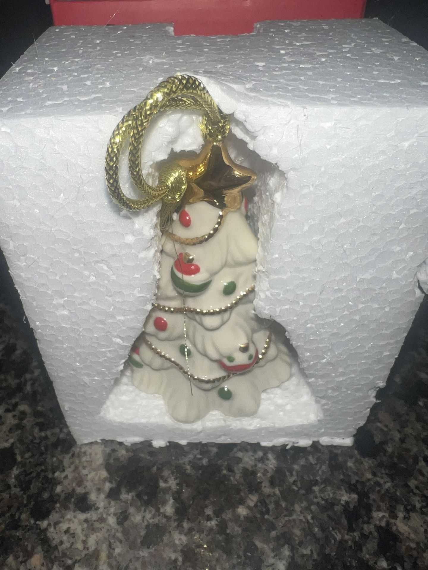 Lenox Christmas Tree Ornament 3.7" Tall Holidays Star Cream Gold - photo 3