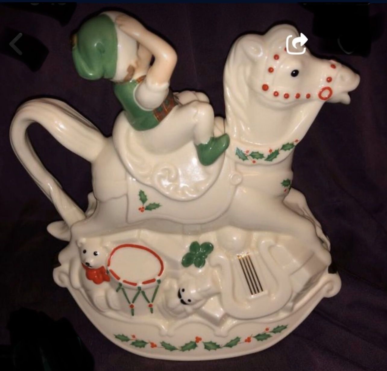 Lenox Santa's Holiday Toy Shop Tea Pot - photo 3