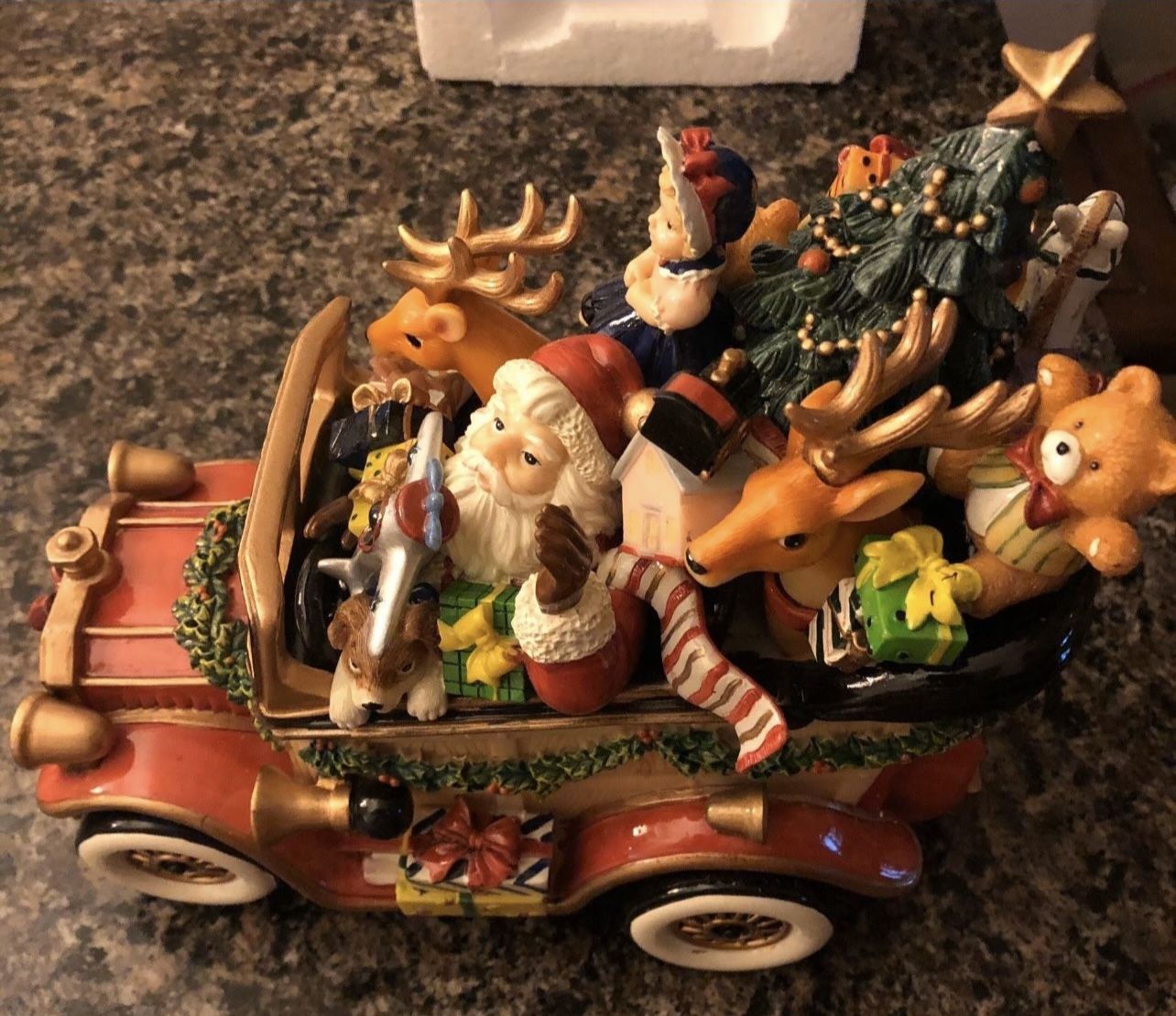 FITZ AND FLOYD SANTA MOBILE WE WISH YOU A MERRY CHRISTMAS MUSICA - photo 2
