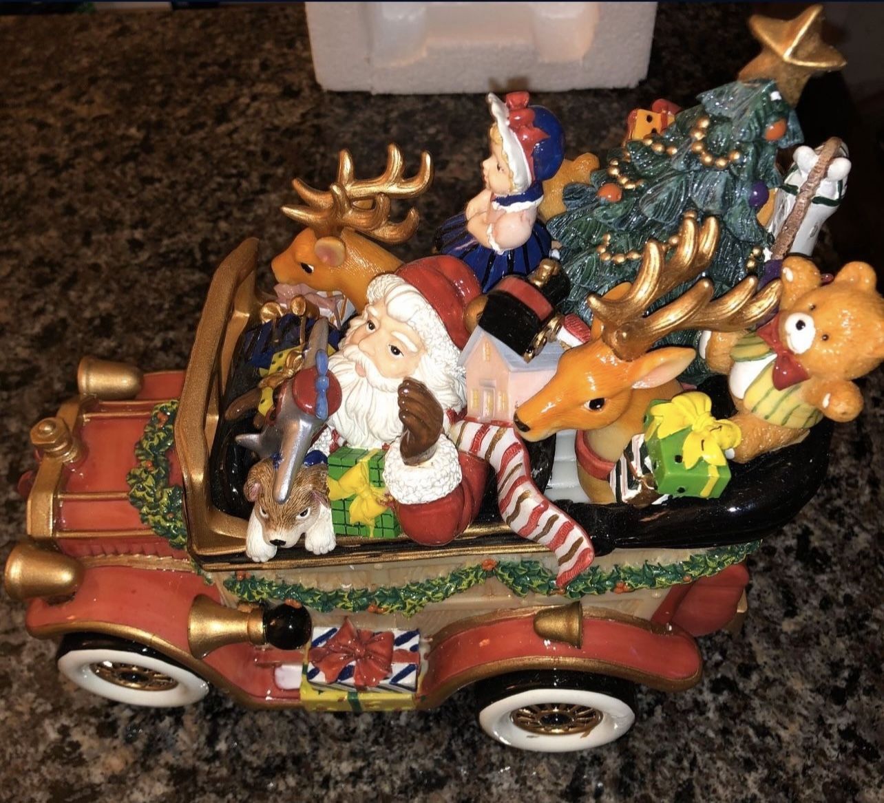 FITZ AND FLOYD SANTA MOBILE WE WISH YOU A MERRY CHRISTMAS MUSICA - photo 3