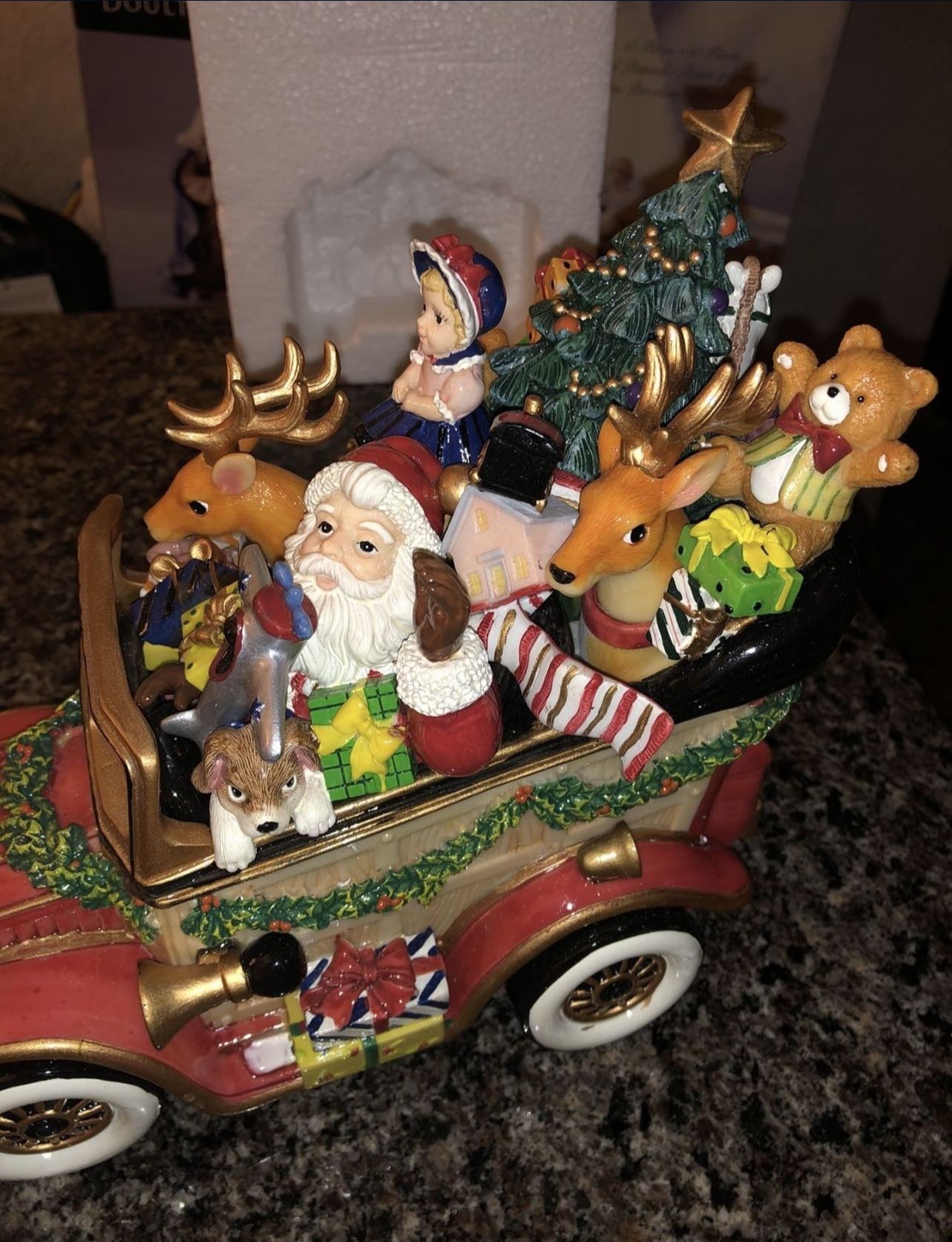FITZ AND FLOYD SANTA MOBILE WE WISH YOU A MERRY CHRISTMAS MUSICA - photo 4