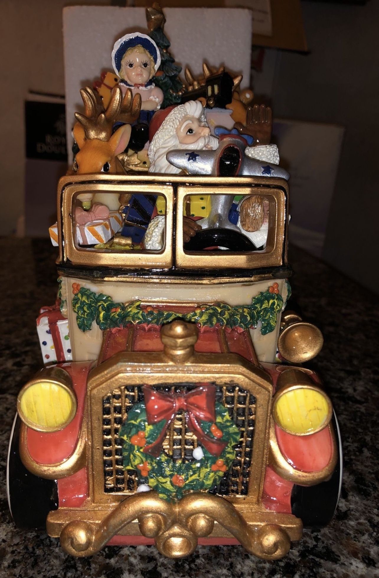 FITZ AND FLOYD SANTA MOBILE WE WISH YOU A MERRY CHRISTMAS MUSICA - photo 5