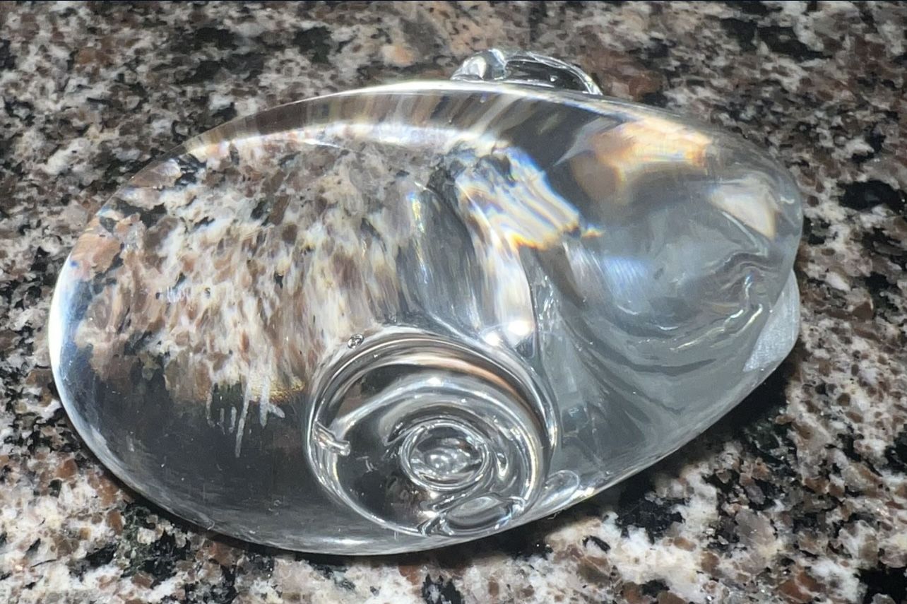 Spode Cut Crystal Frog Toad Figurine Paperweight West Germany Si