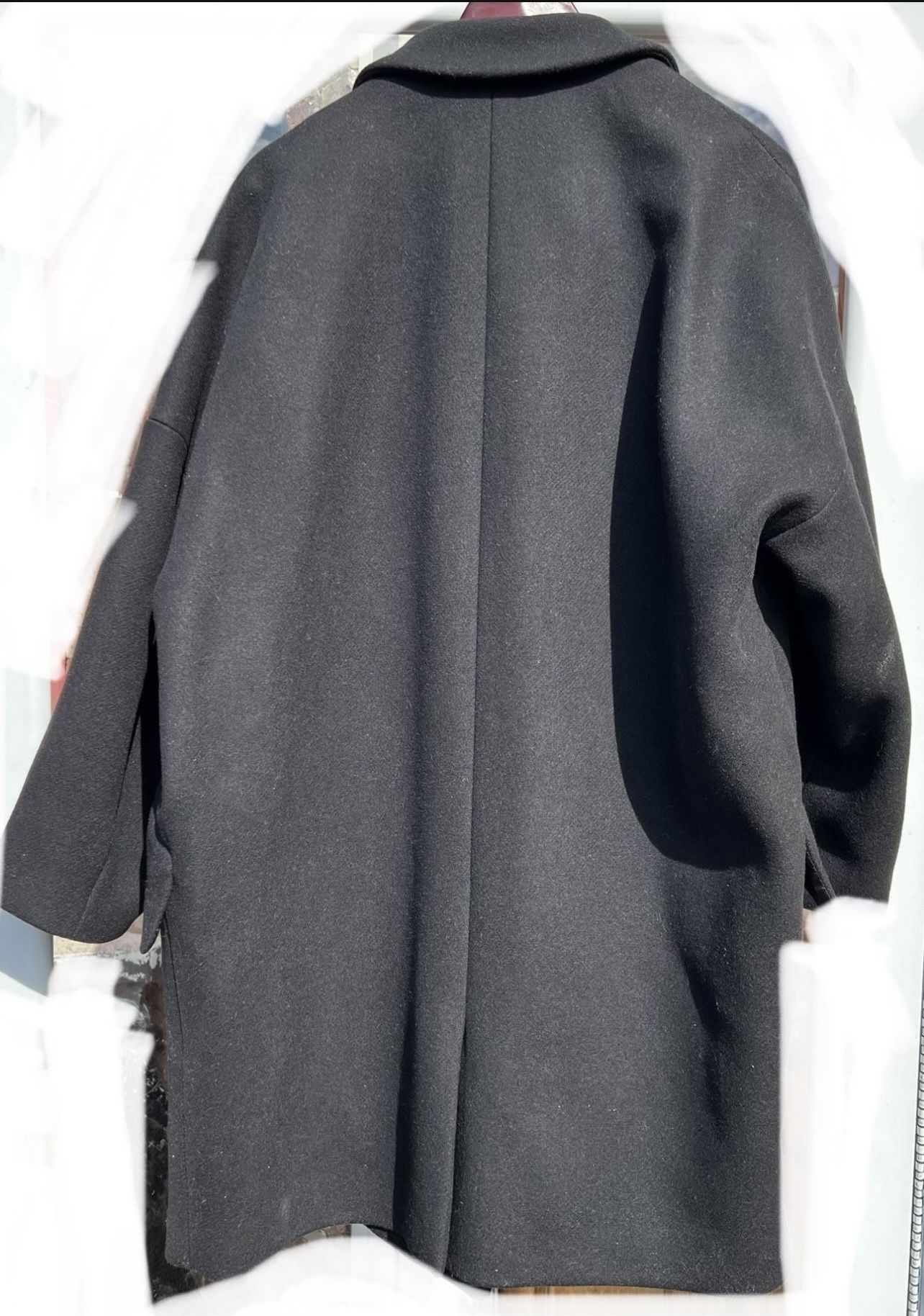 $495 Coach Women's Black Double Breasted Wool Coat - XL-Classic - photo 5