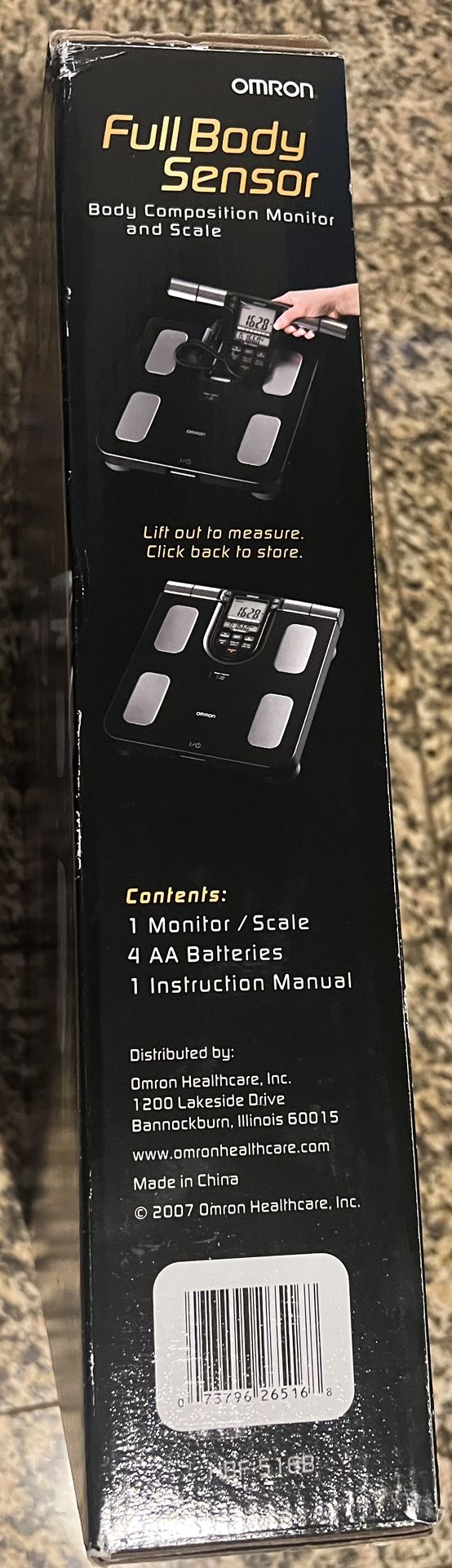 Omron HBF-516B Scale & Full-Body Sensor With LCD - Black - photo 5