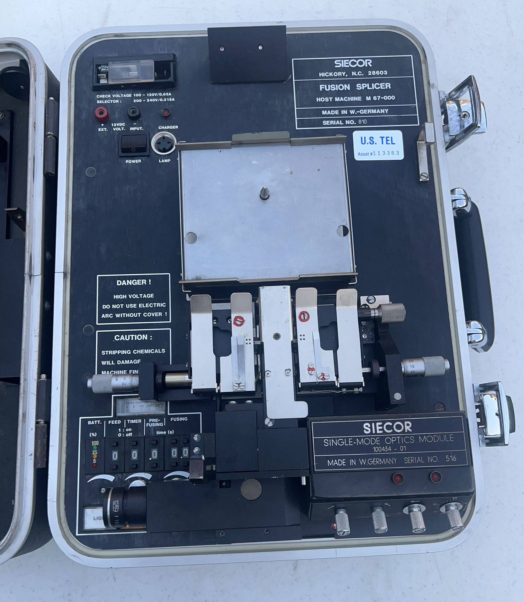 SIECOR M67-000 Fusion Splicer w/ Single-Mode Optics Module (For - photo 2