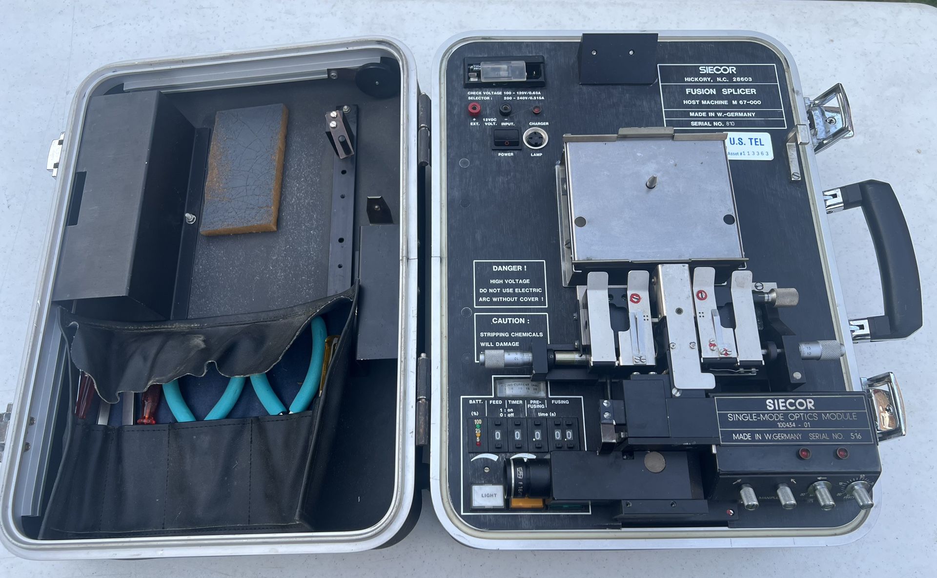 SIECOR M67-000 Fusion Splicer w/ Single-Mode Optics Module (For - photo 5