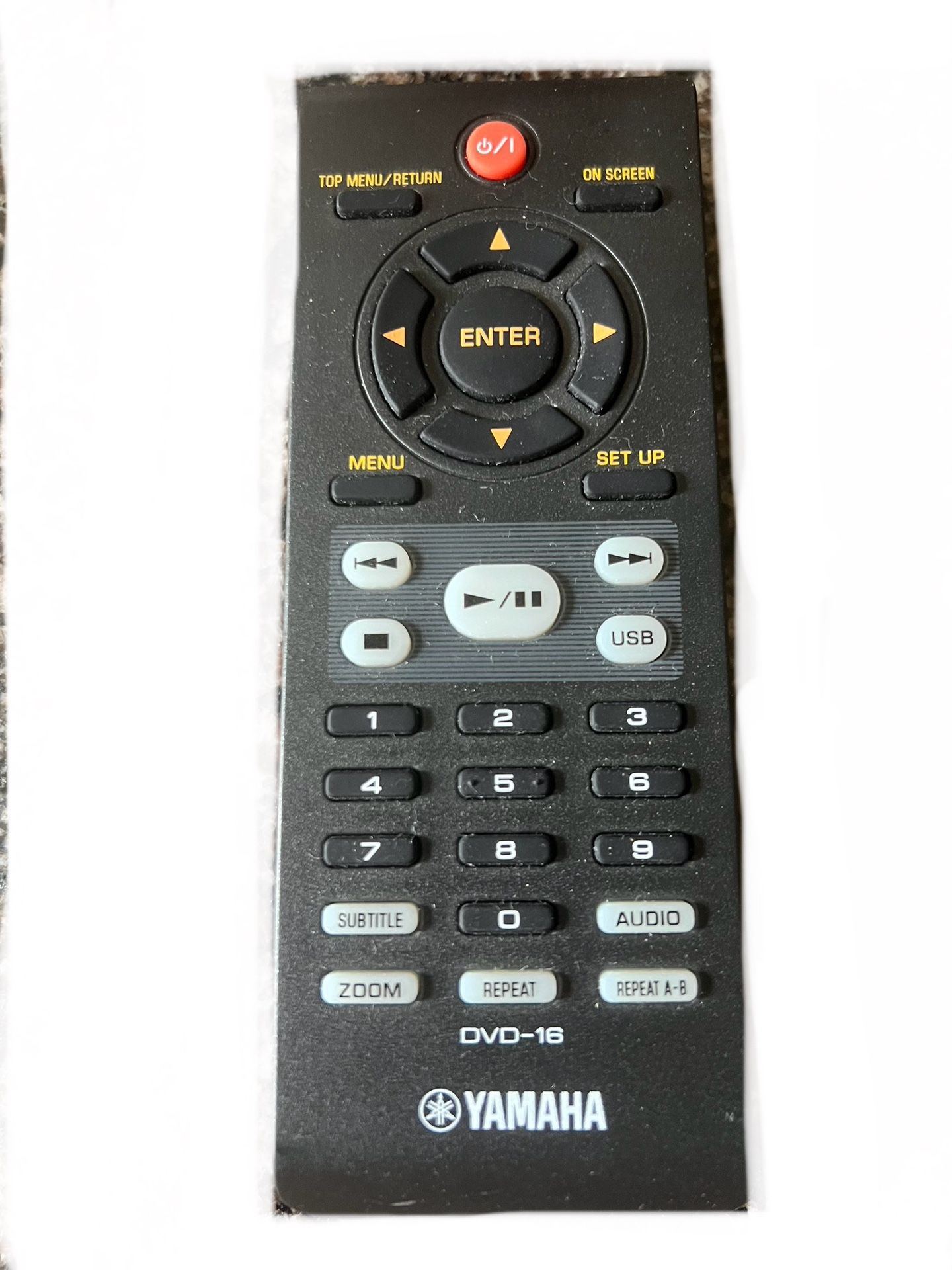 Yamaha DVD-16 DVD Player Remote Control