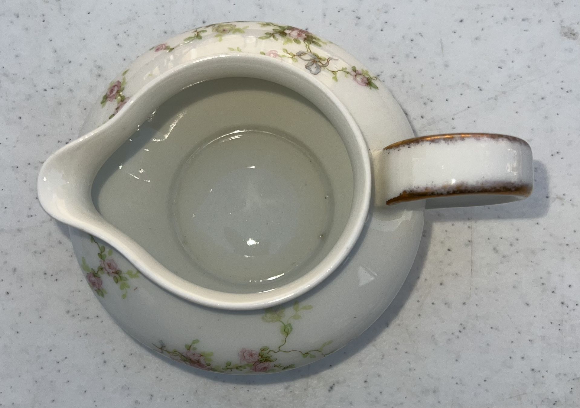Antique Theodore HAVILAND LIMOGES CREAMER PINK FLORAL SPRAYS - photo 2