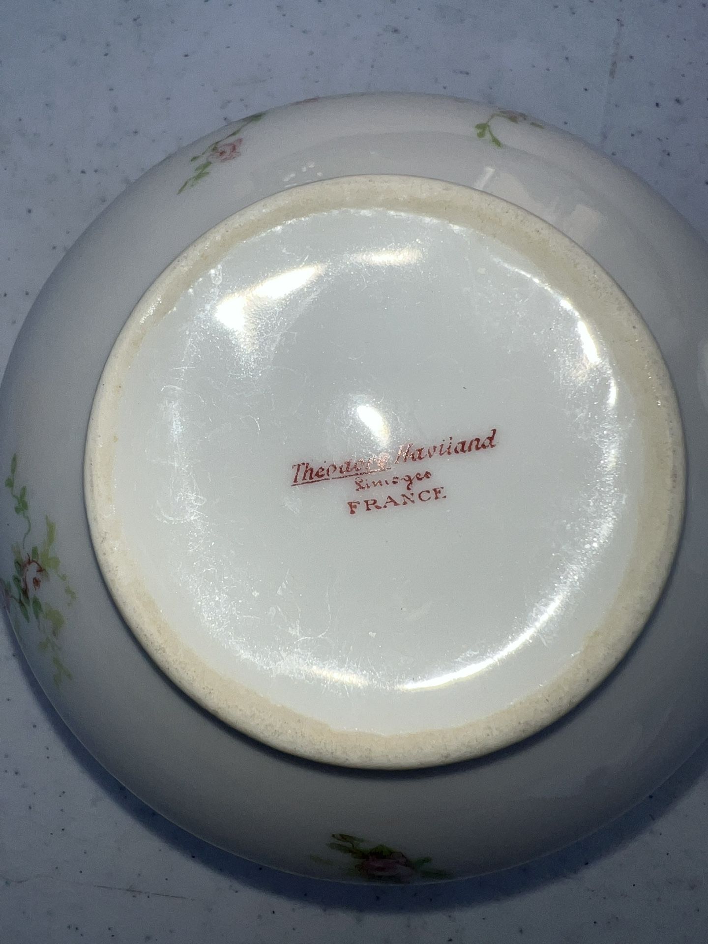 Antique Theodore HAVILAND LIMOGES CREAMER PINK FLORAL SPRAYS - photo 4