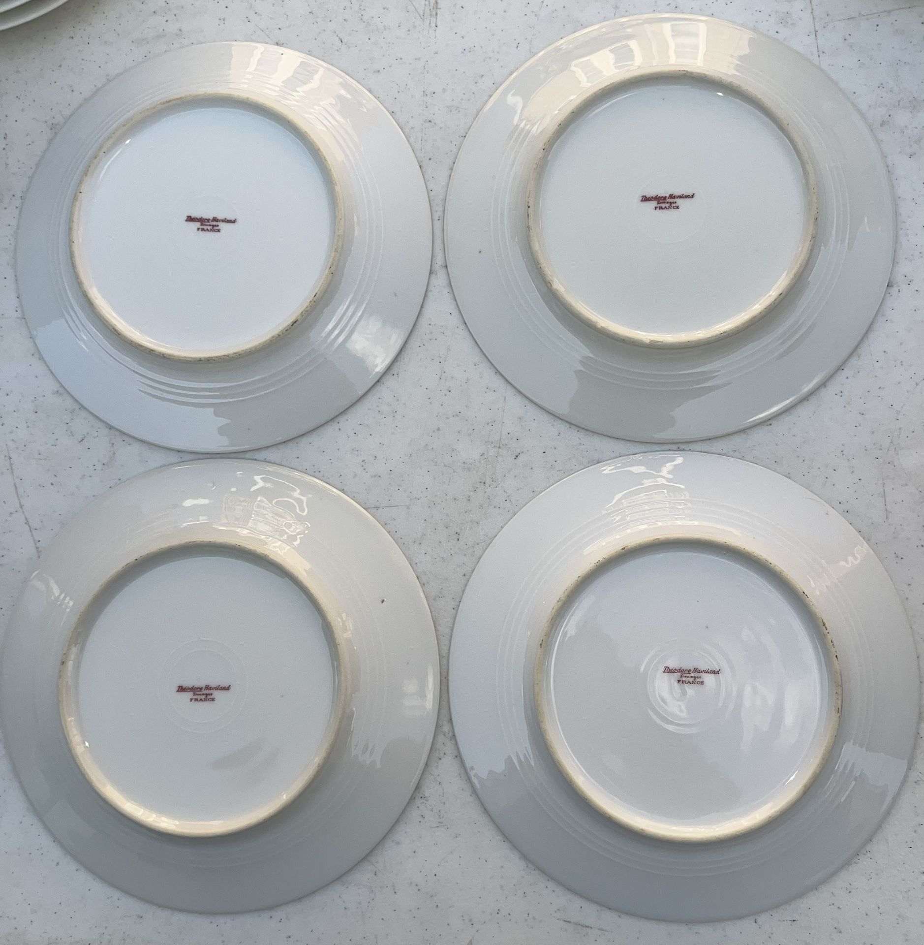 4 Antique Theodore Haviland Limoges Salad Plates - photo 2