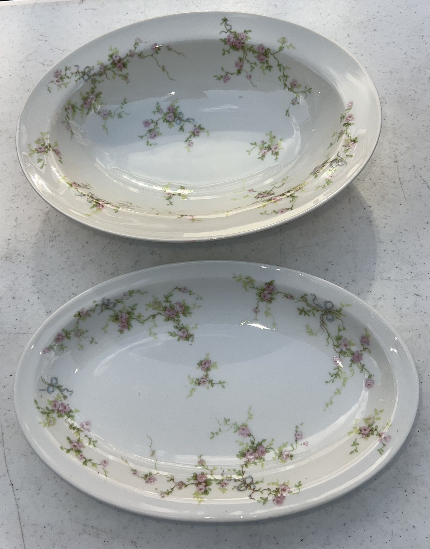 2 Theodore Havilland Limoges France Oval Serving Bowls
