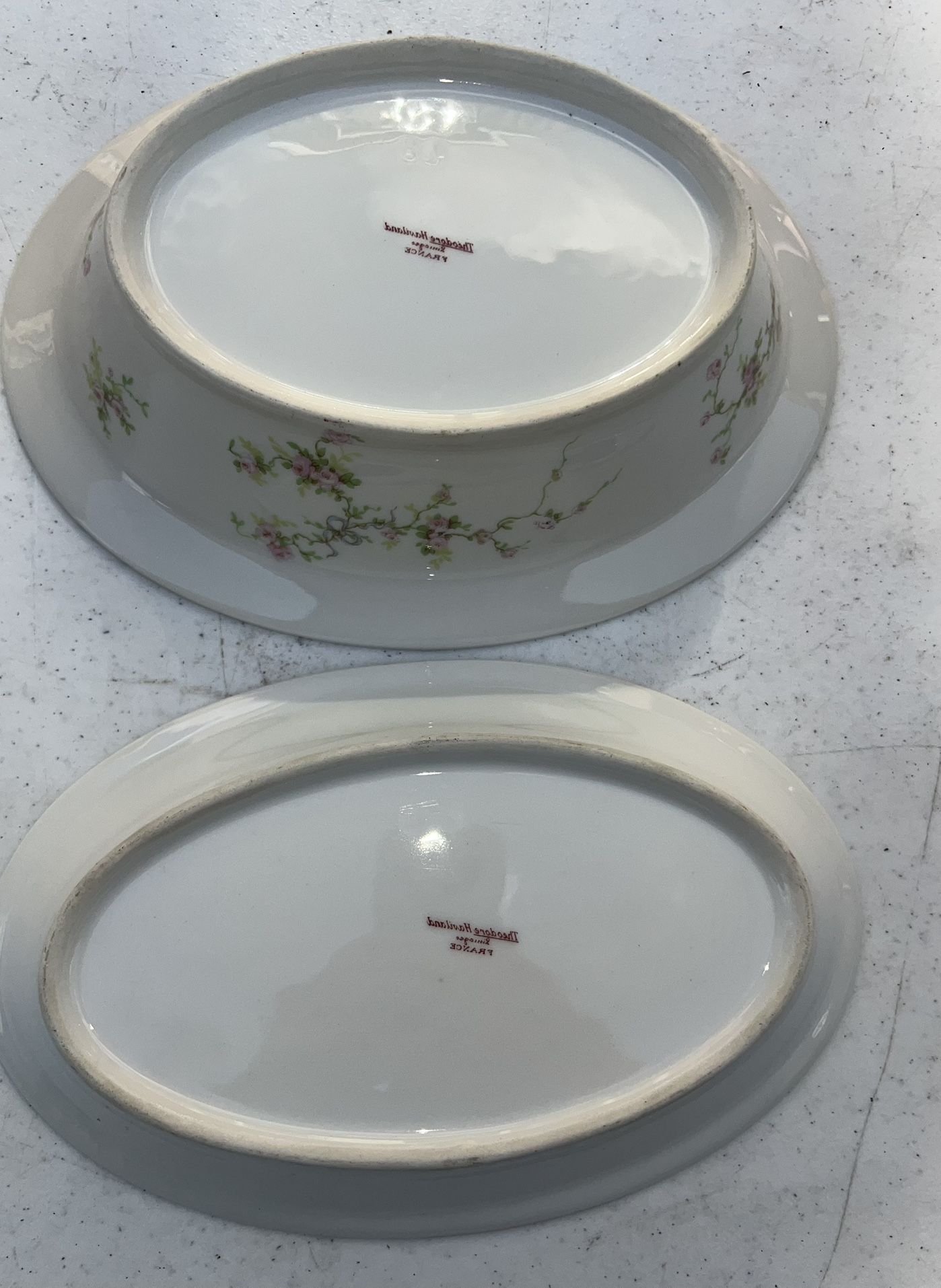 2 Theodore Havilland Limoges France Oval Serving Bowls - photo 3