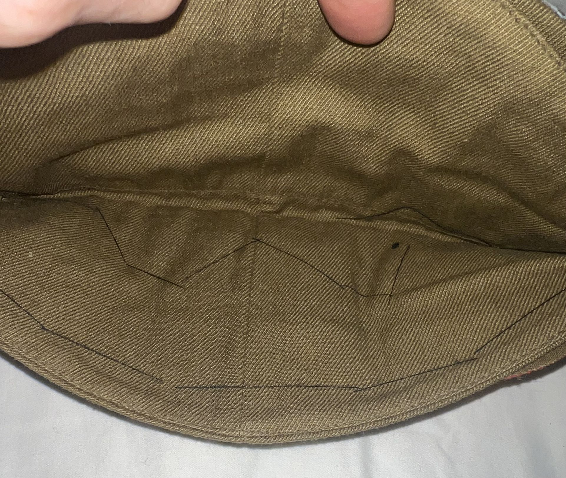 Vintage Russian Soviet USSR Military "Pilotka" Hat With Pins and - photo 4
