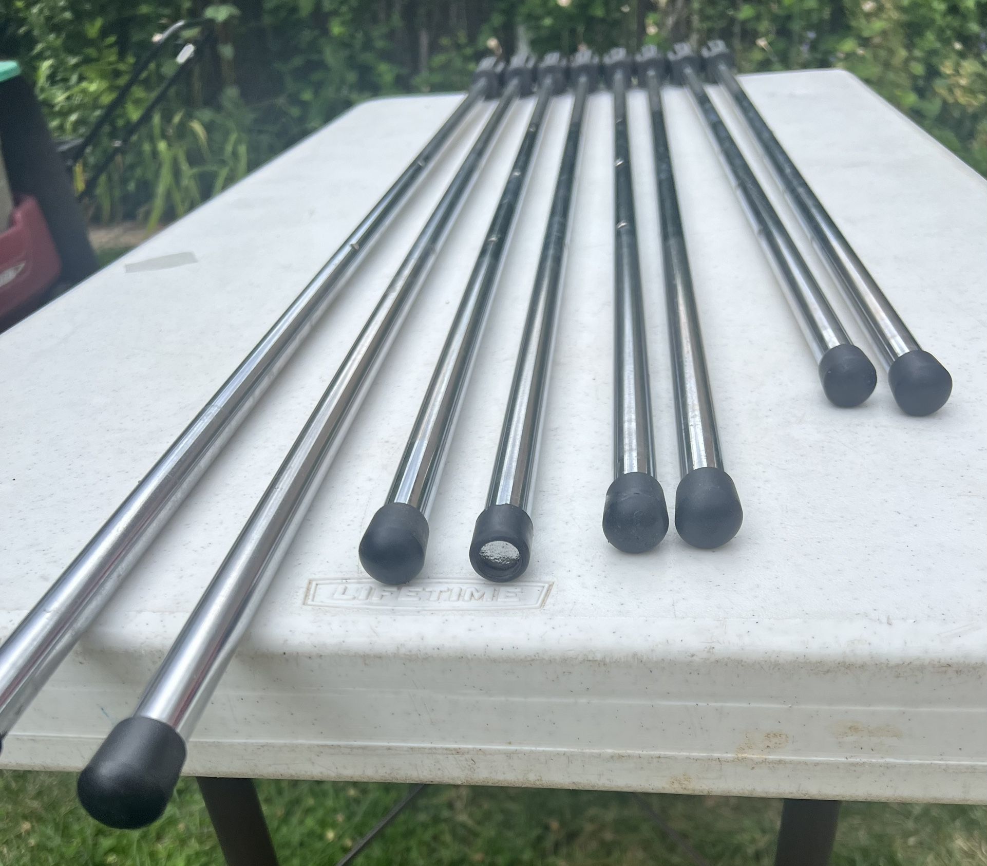 8 Foosball Table Rods With Handles - photo 4