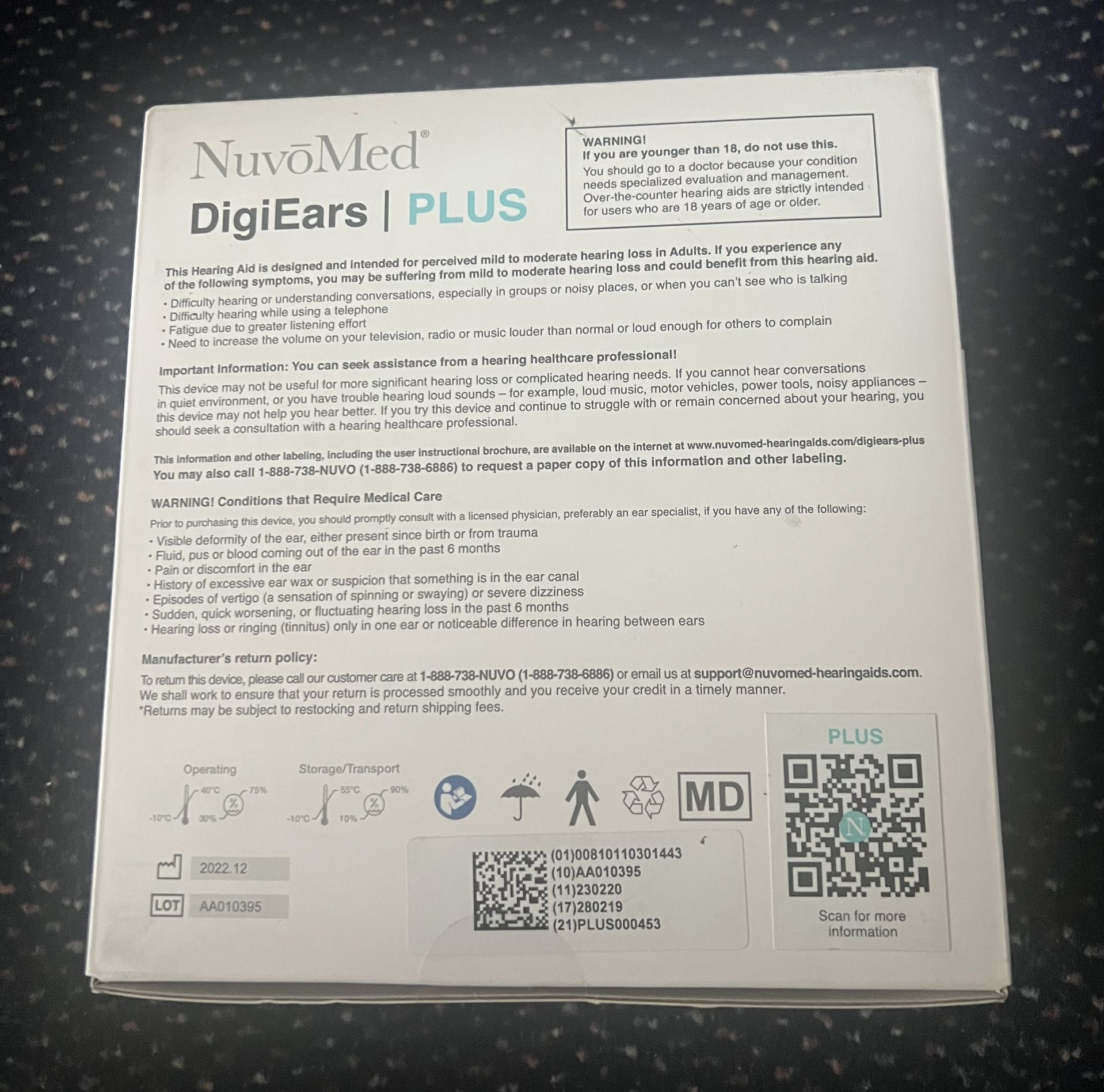 NuvoMed DigiEars Plus Hearing Aid Sealed - photo 3