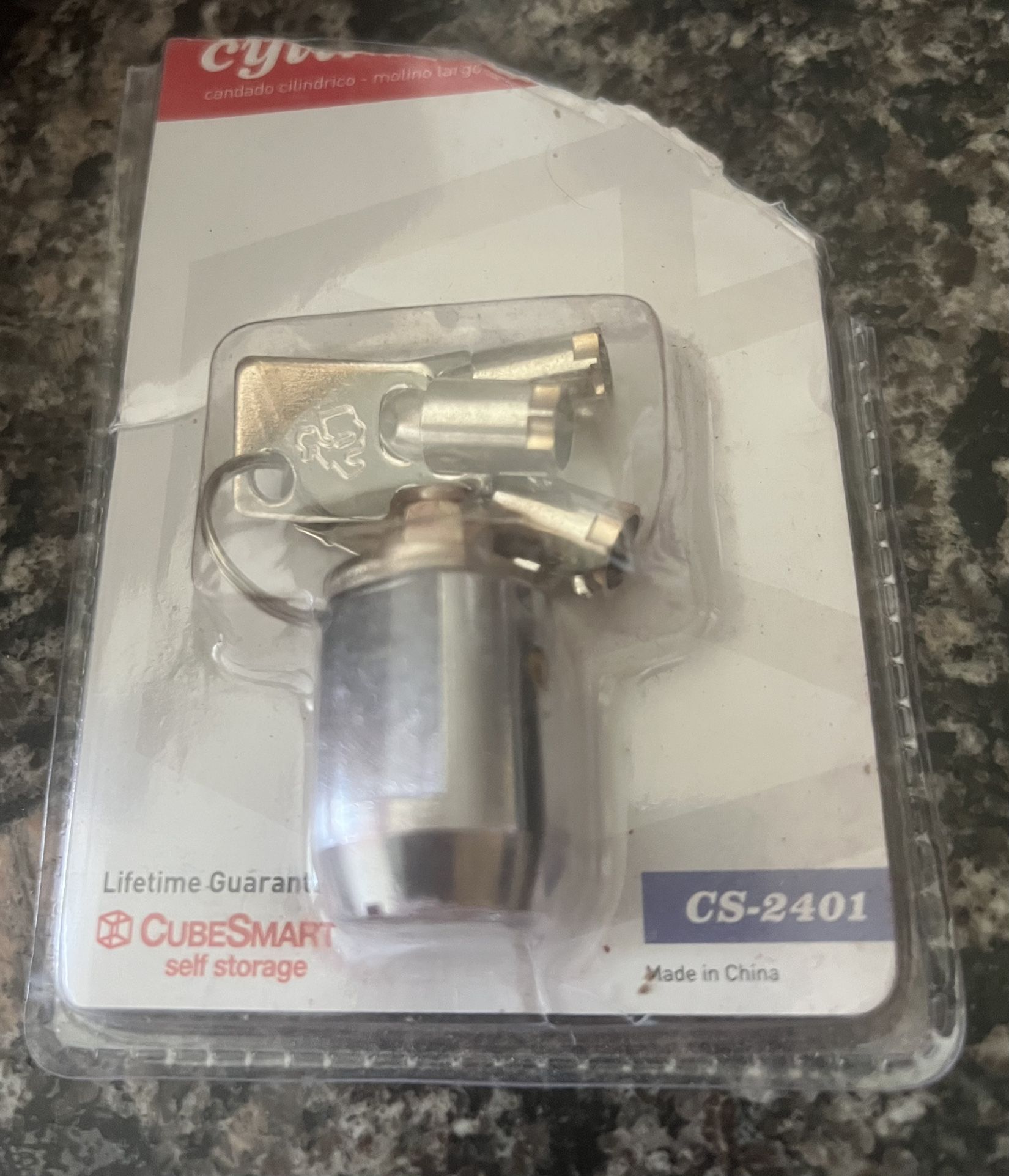 CubeSmart Long Mill Cylinder Lock Self Storage CS-2401 (3 Keys)