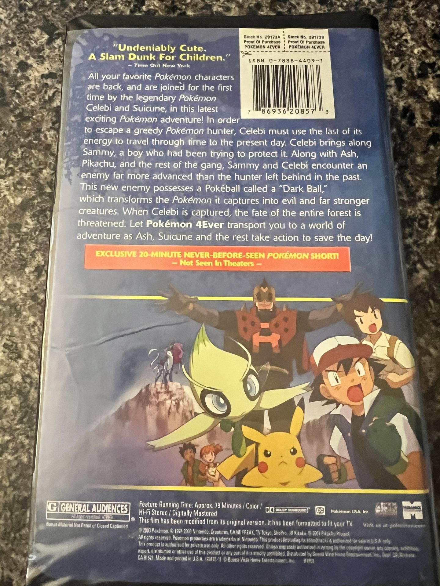 Pokemon 4 Ever VHS Tape 2003 Clamshell Miramax - photo 2