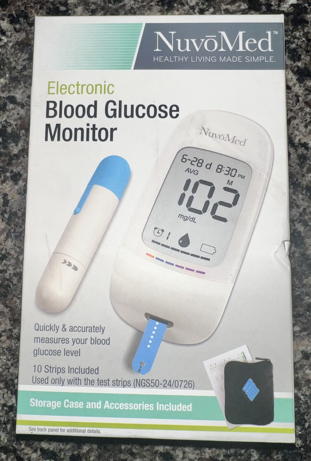 Electronic Blood Glucose Monitor NIB