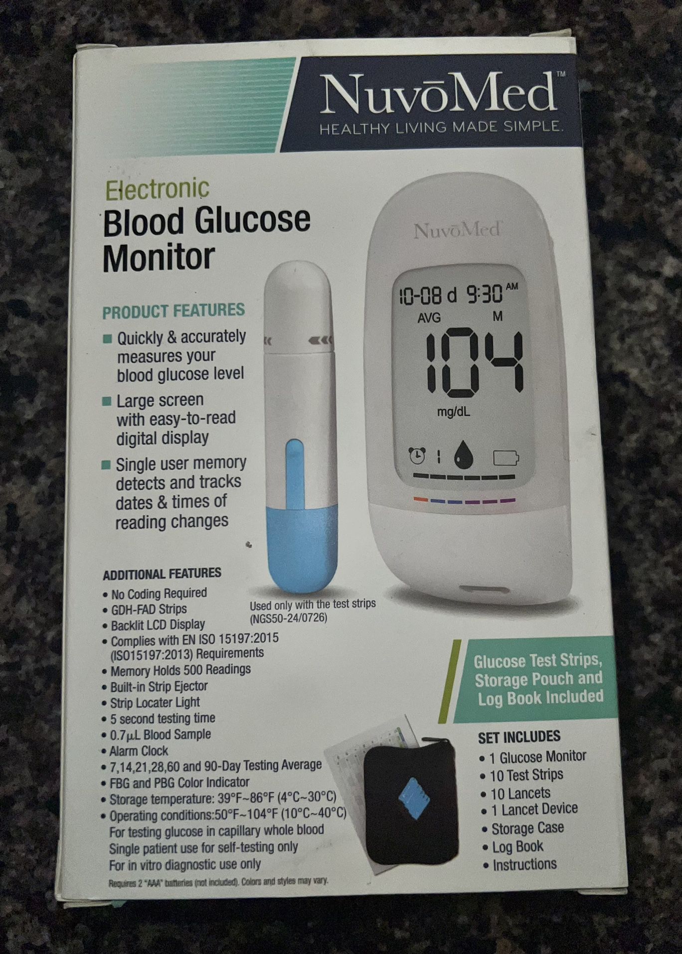 Electronic Blood Glucose Monitor NIB - photo 2