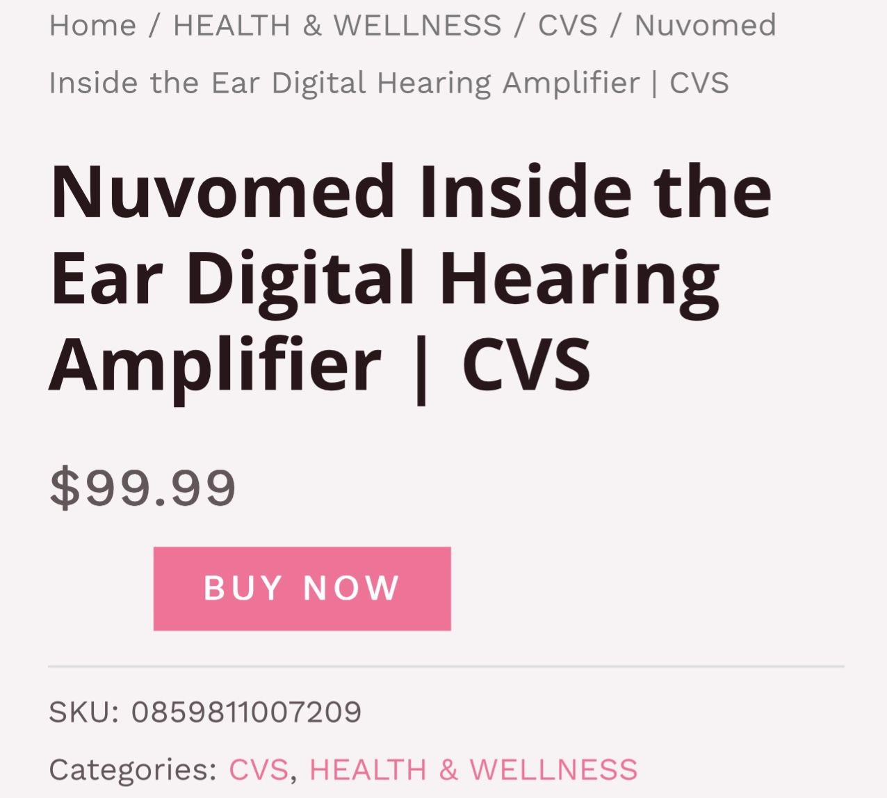 Nuvomed Inside the Ear Digital Hearing Amplifier NIB - photo 3