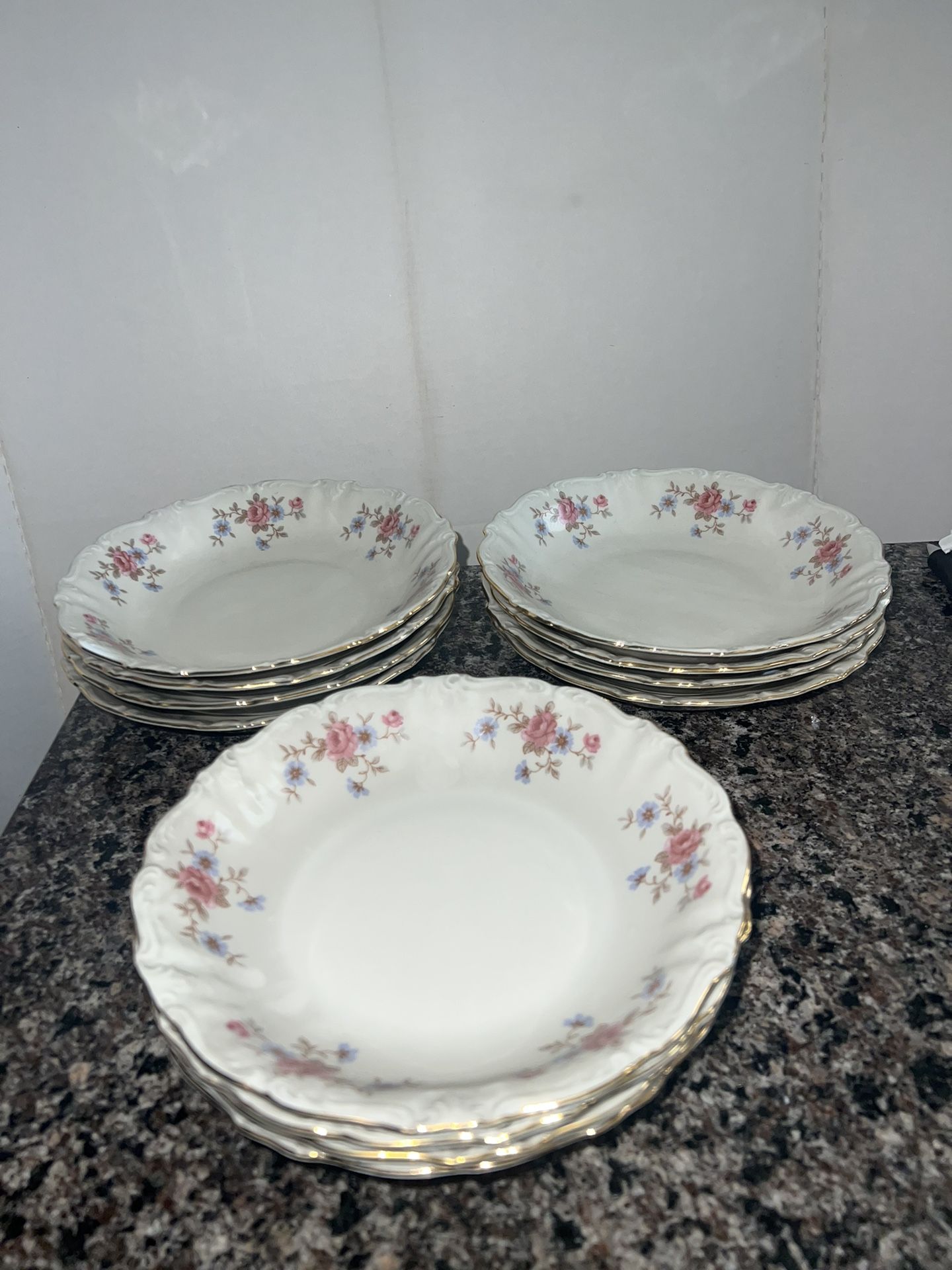 ROYAL HEIDELBERG Winterling Gold Trim Cereal Soup Bowls (Set of - photo 2