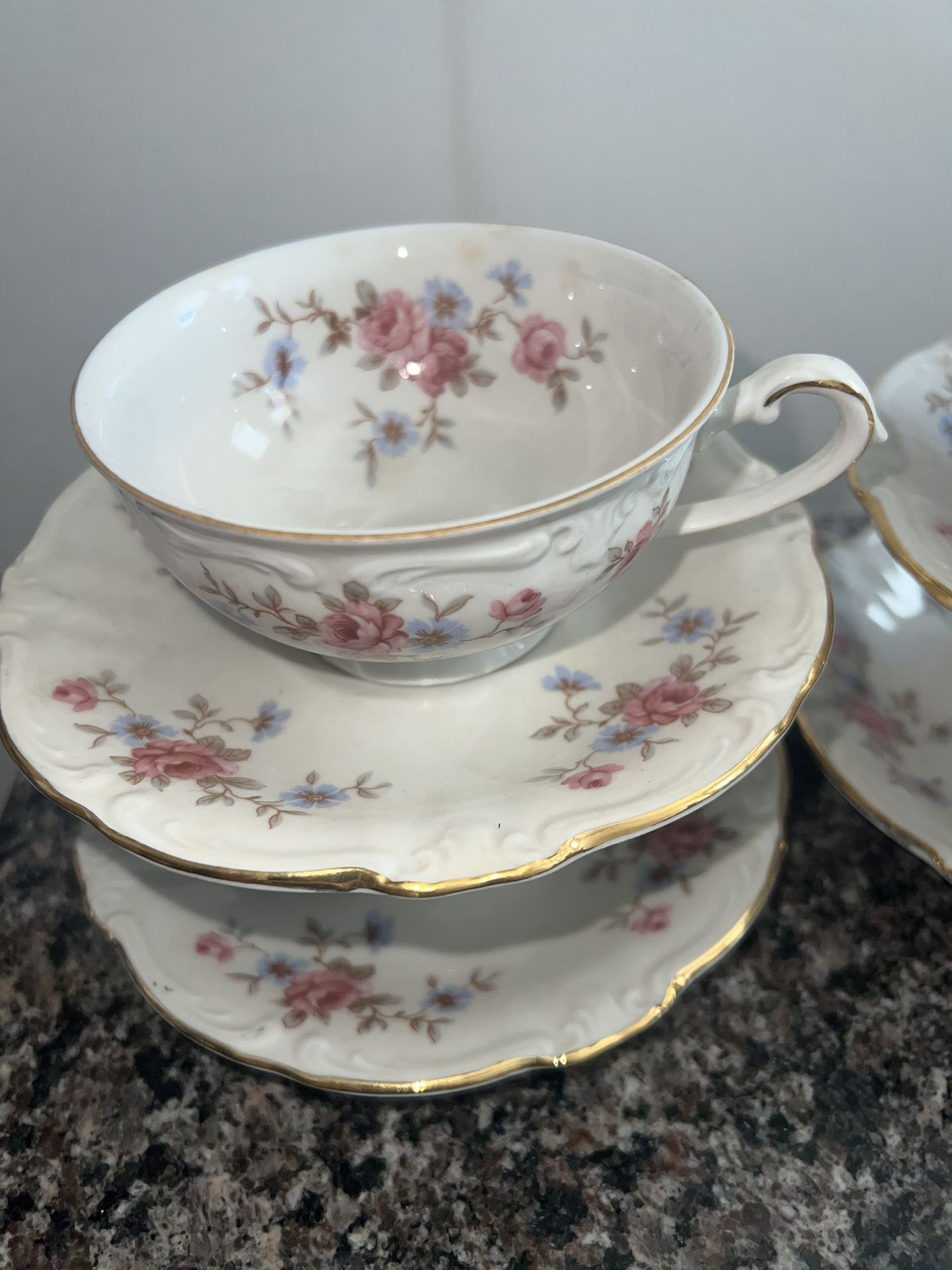 2 Royal Heidelberg Winterling Floral Coffee/Tea Cups & Saucers - photo 2