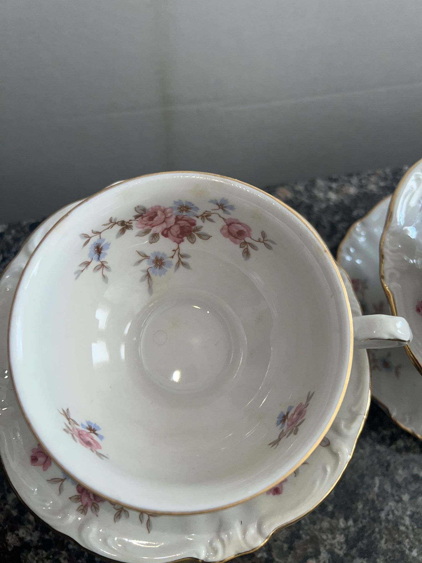 2 Royal Heidelberg Winterling Floral Coffee/Tea Cups & Saucers - photo 4