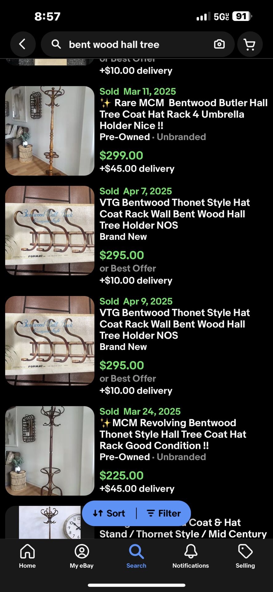 #MCM Revolving Bentwood Thonet Style Hall Tree Coat Hat Rack - photo 4