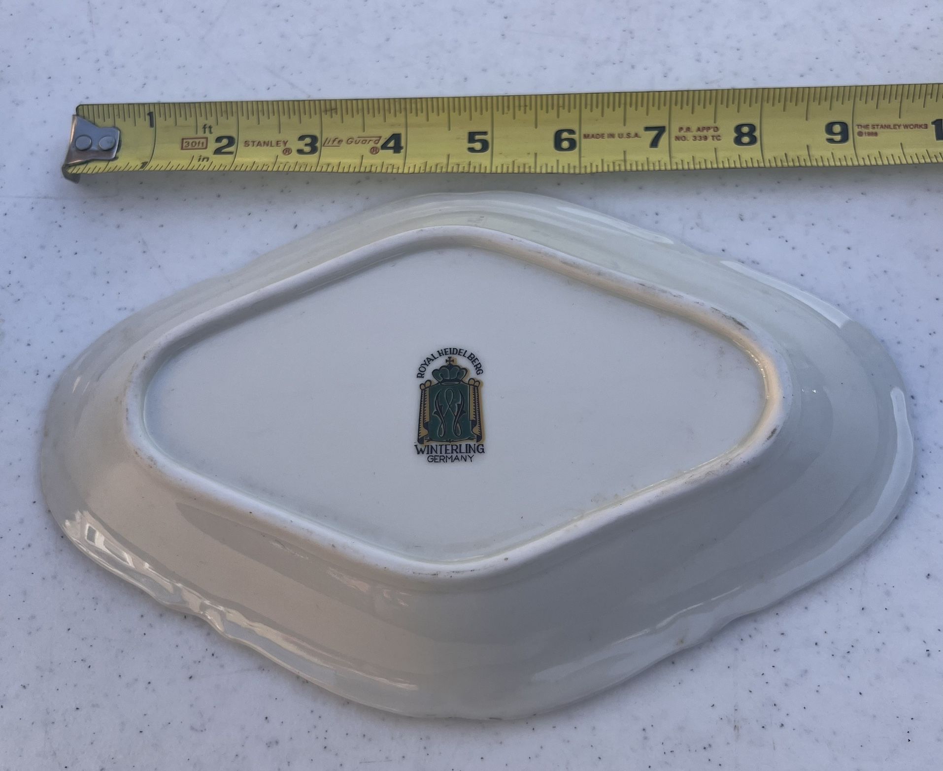 Royal Heidelberg Winterling Germany Flowered Serving Platter - photo 3