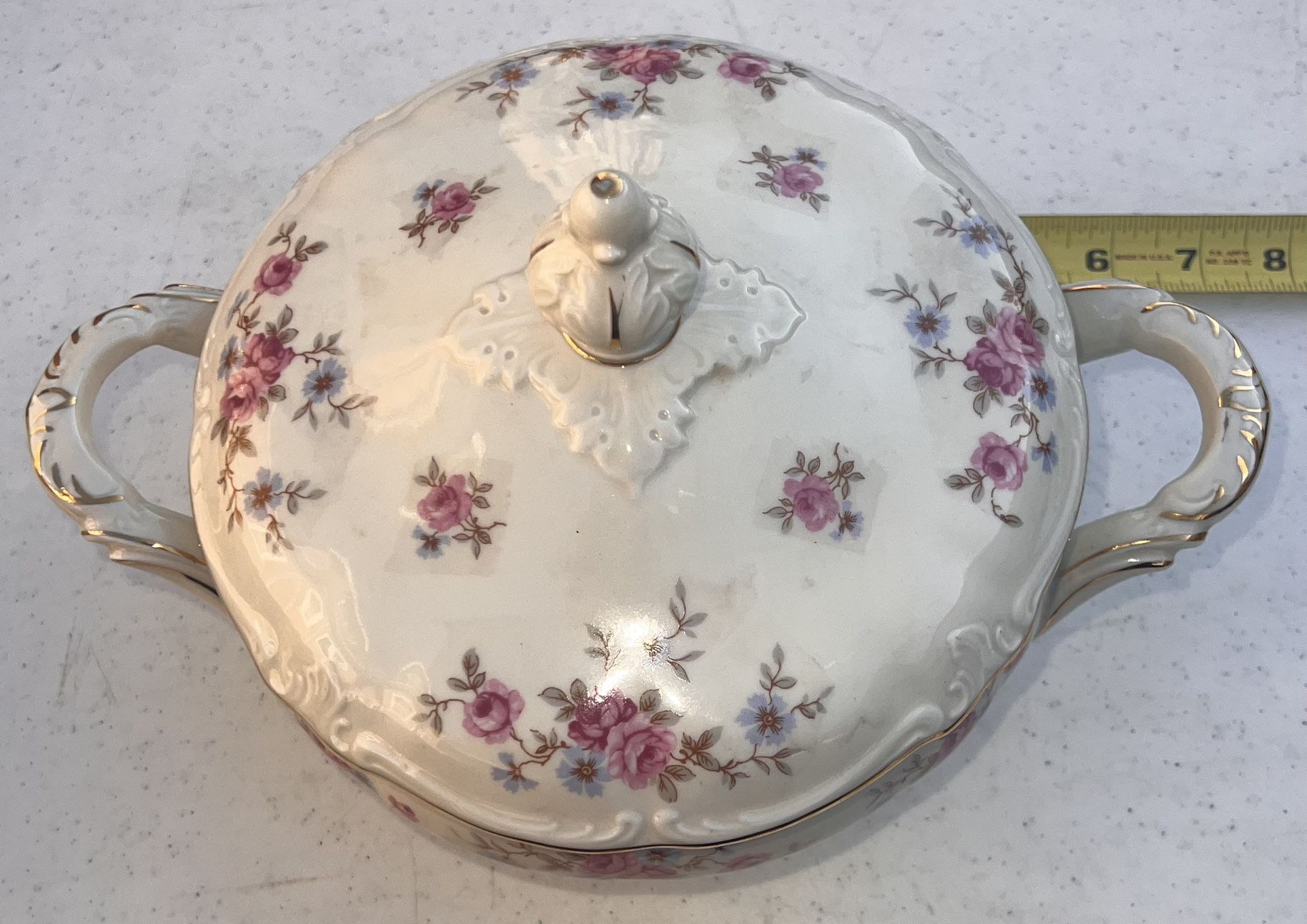 Royal Heidelberg Winterling Germany Flowered Covered Casserole D - photo 2