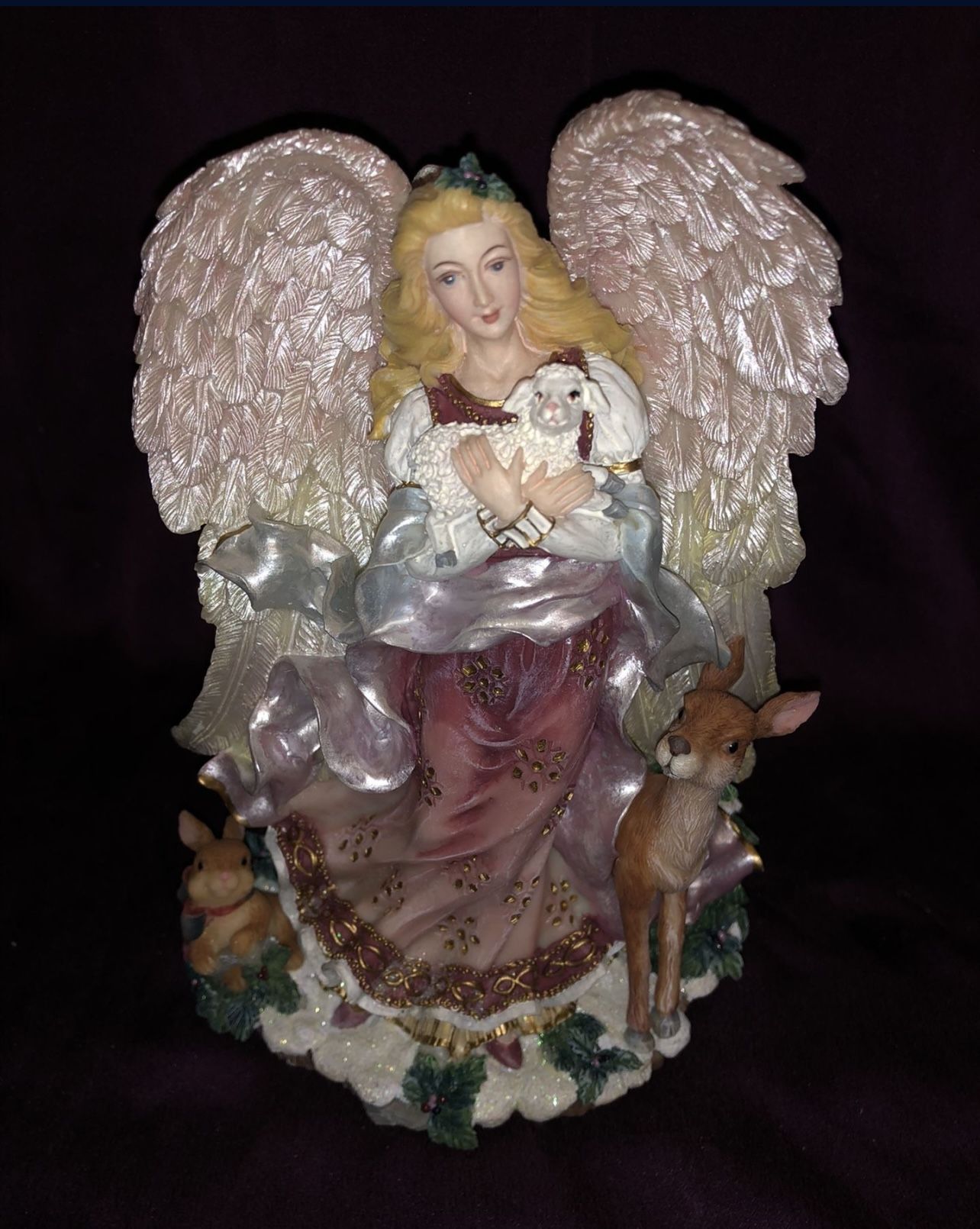 FITZ and Floyd Peaceable Kingdom Musical Statue Oh Holy Night