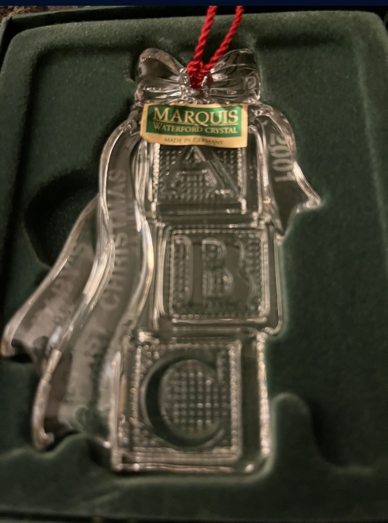 Waterford Marquis 2001 Baby's First Christmas Ornament - photo 3