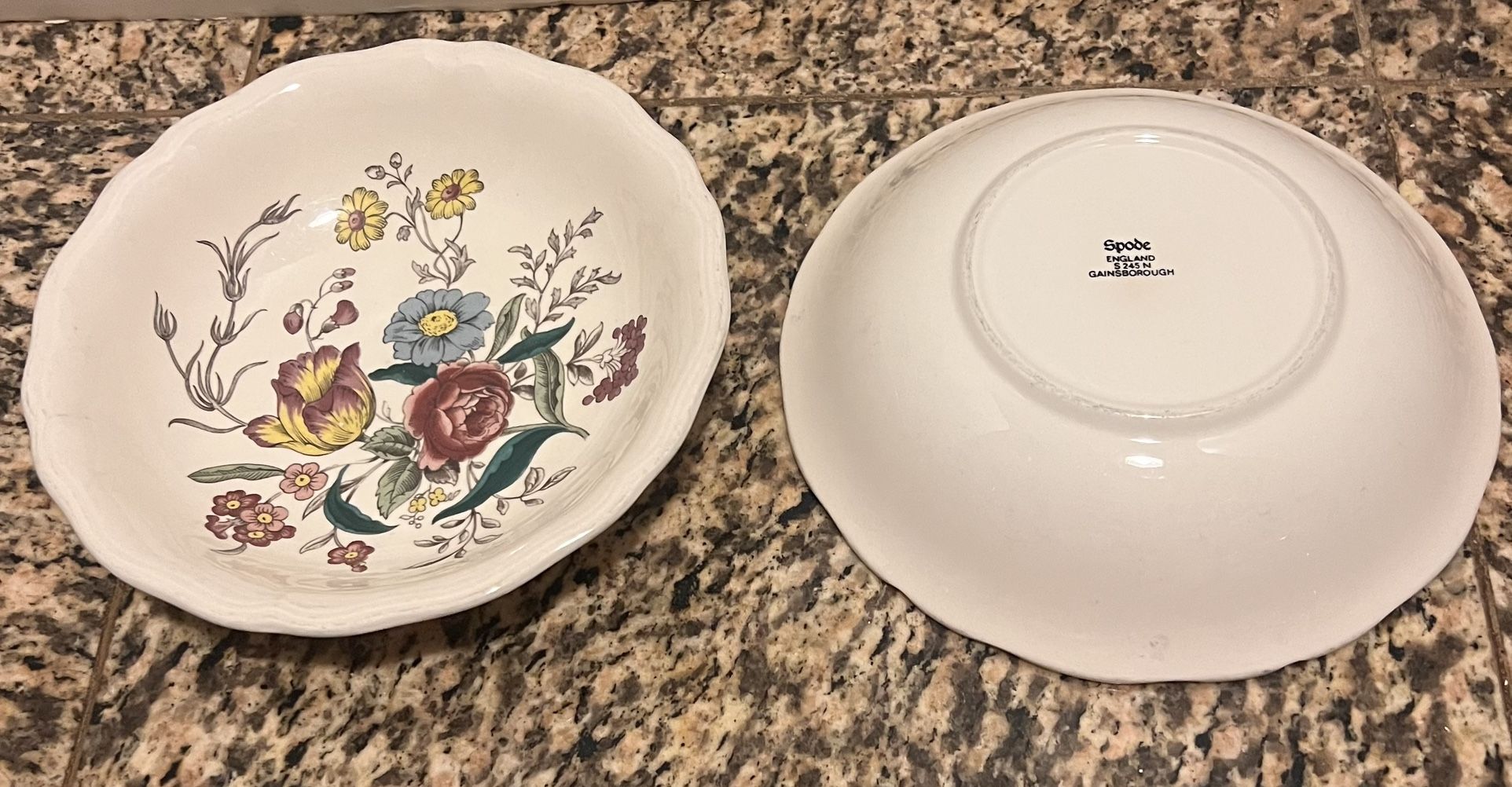 4 Spode Porcelain Gainsborough Cereal Bowls