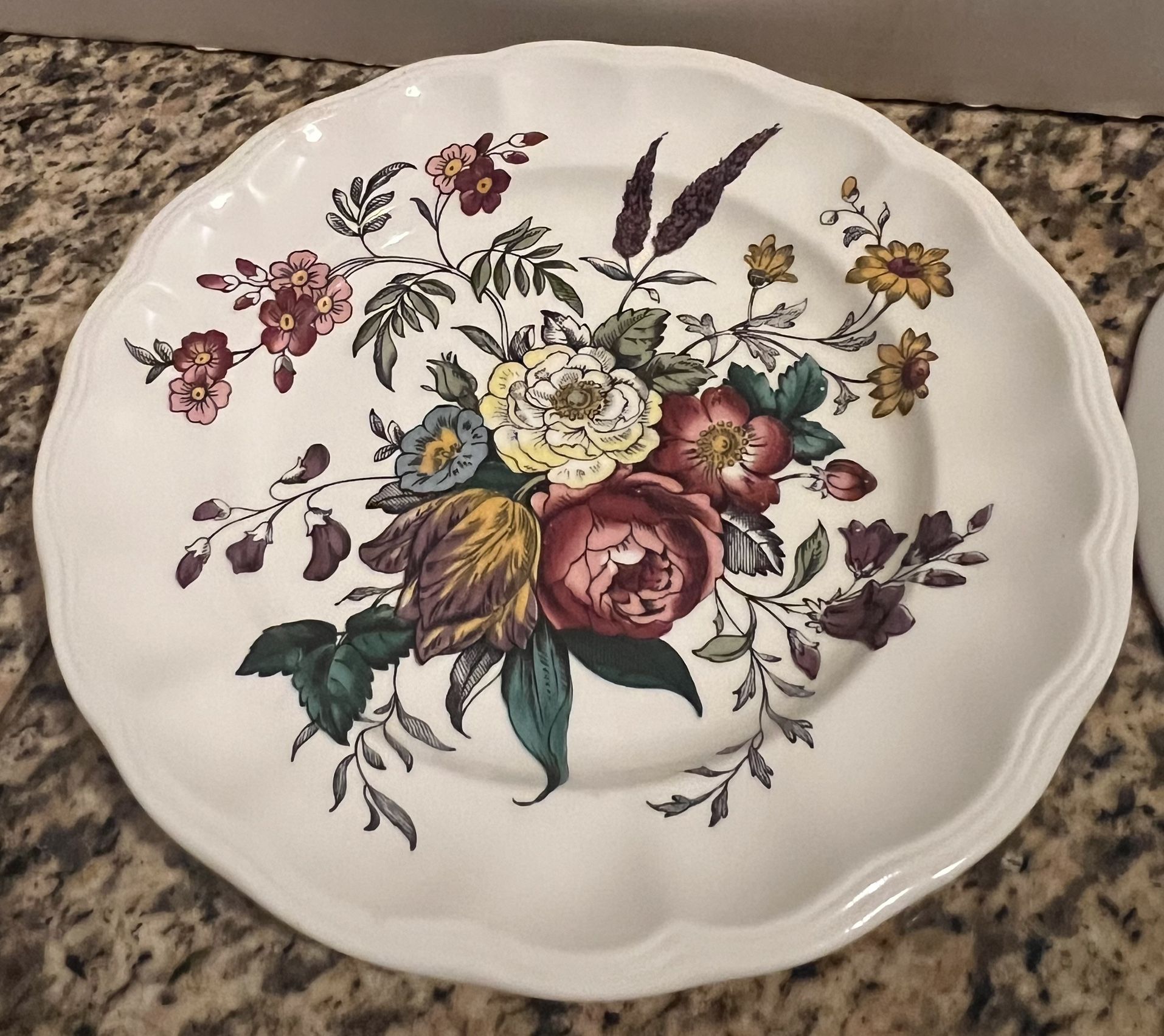 16 SPODE GAINSBOROUGH SALAD PLATES 7 3/4" - photo 4