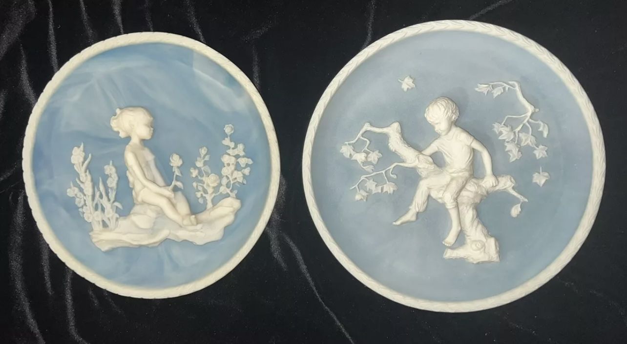 2 Avondale Collector Plates 1979 & 1980 by Francis Taylor Willia