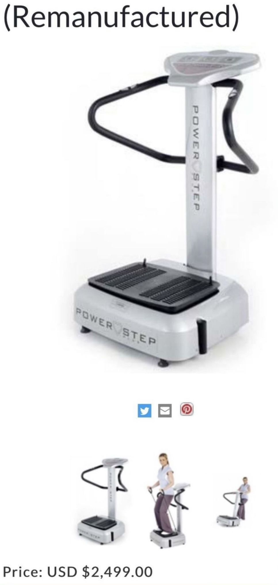 Power Step Plus-Vibrating Training Fitness Platform OBO