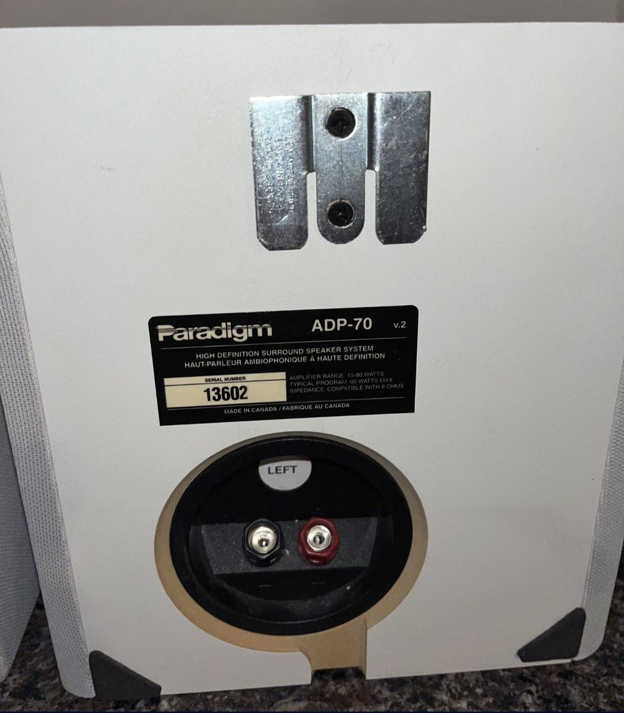Paradigm ADP-70 v2 Surround Sound Speakers works - photo 5