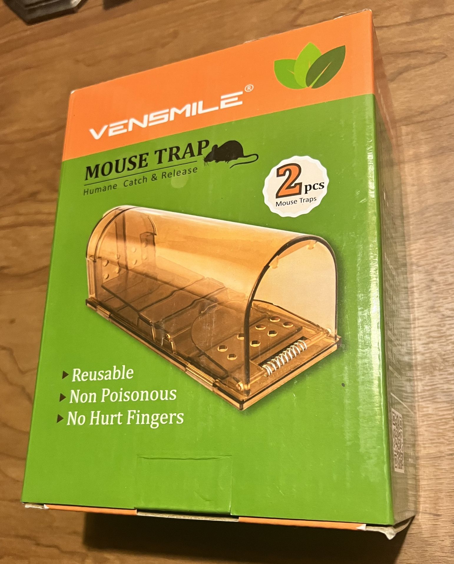 NIB - 2-Pack Reusable Humane Mouse Trap Live Catch And Release
