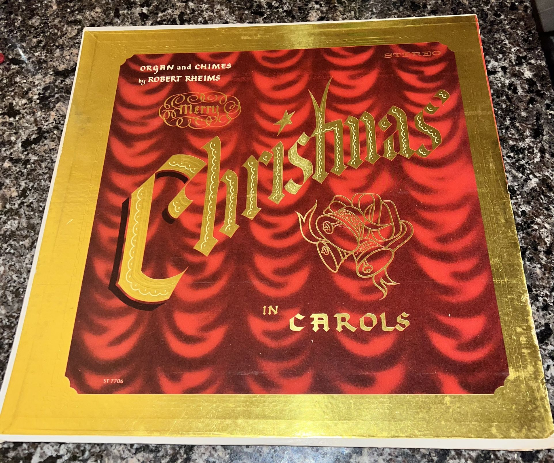 "MERRY CHRISTMAS in CAROLS" Organ Chimes - Robert Rheims 1962 RE