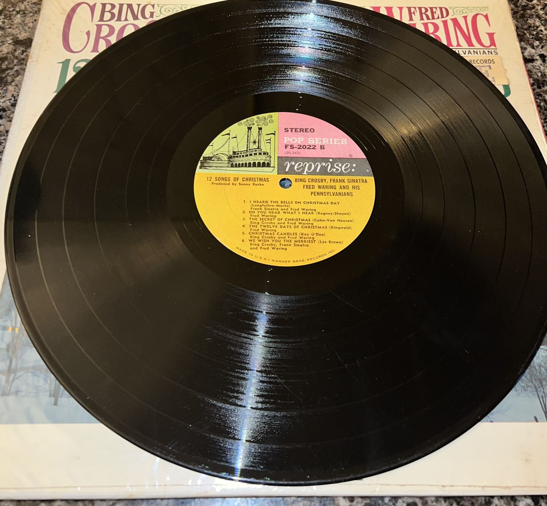 Bing Crosby Frank Sinatra + 12 Songs of Christmas Vinyl Record F - photo 4