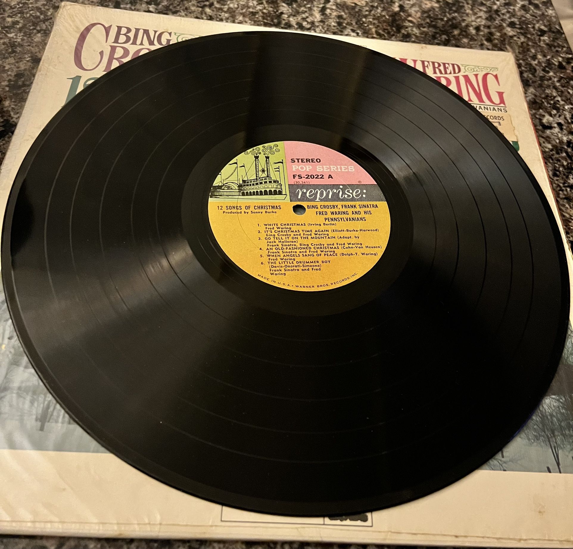 Bing Crosby Frank Sinatra + 12 Songs of Christmas Vinyl Record F - photo 5