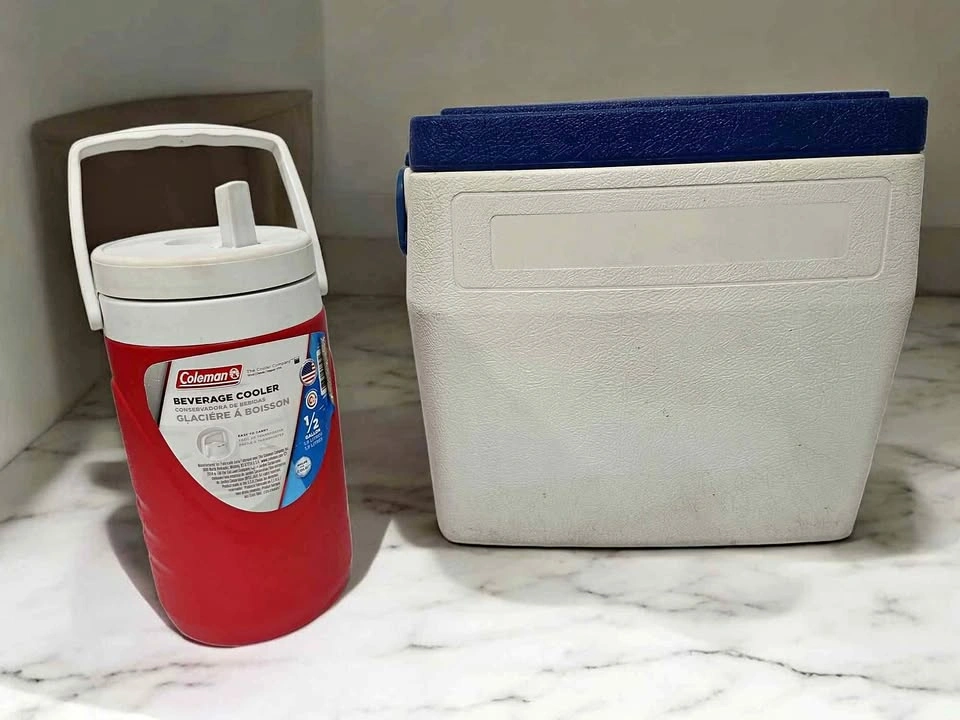 Set of 2 Coleman Cooler Camping Lunch Box