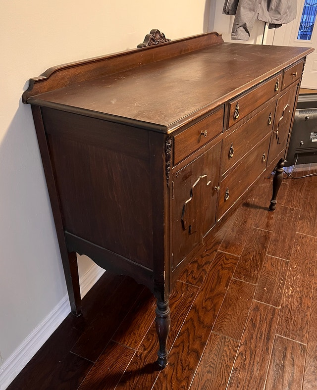 Antique Krug Bros. Solid Wood Sideboard - Chesley, ON - photo 2