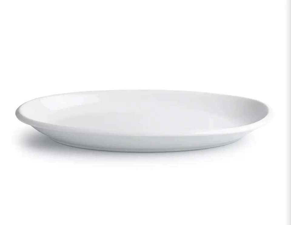 Halo Porcelain Oval Platter (White) - photo 3