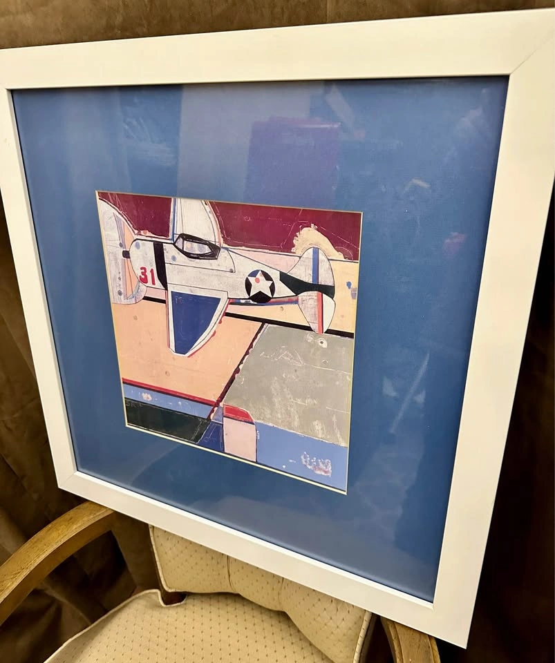 Framed Vintage Airplane Prints (Set of 2) - photo 4