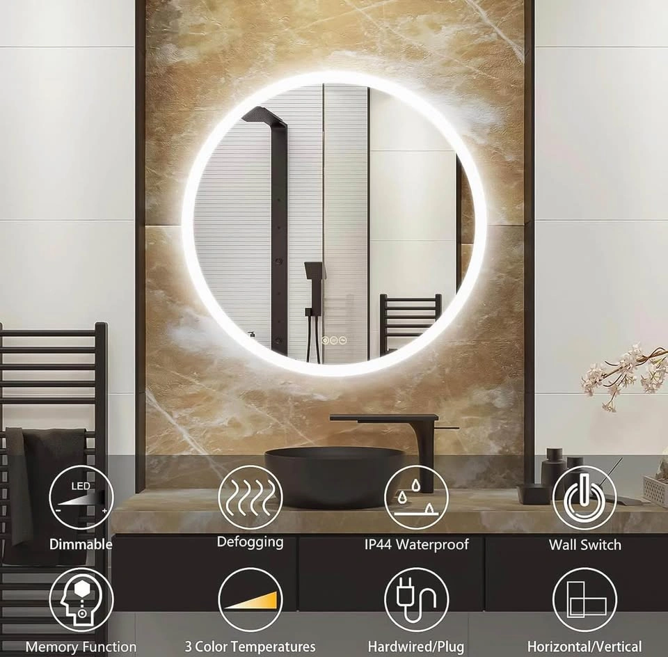 Brand New LED Anti Fog Round Mirror - photo 4